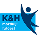 28. K&H mozdulj! futóest logo